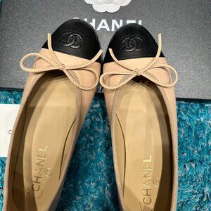 Chanel ballet lady flat shoes